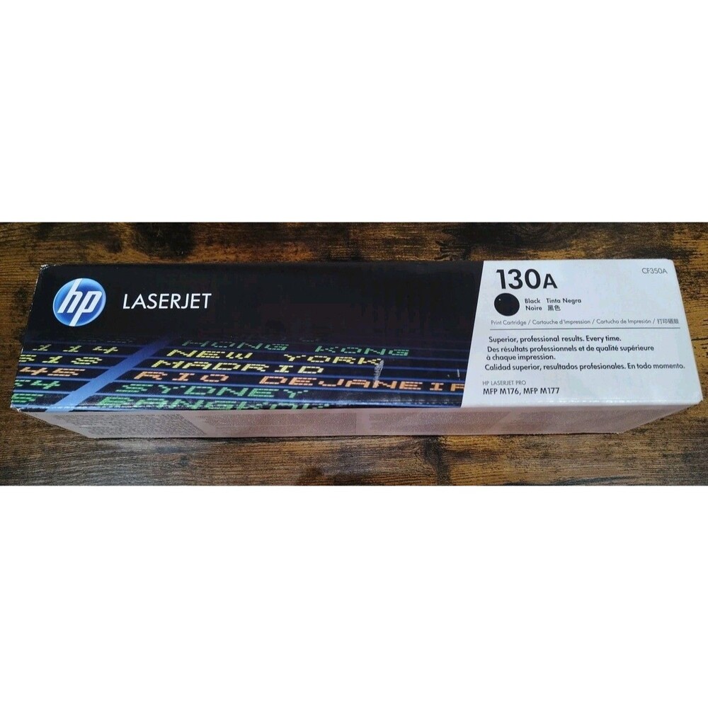 HP Toner 130A Black Genuine CF350A for HP LaserJet Pro MFP M176/M177 New In Box.
